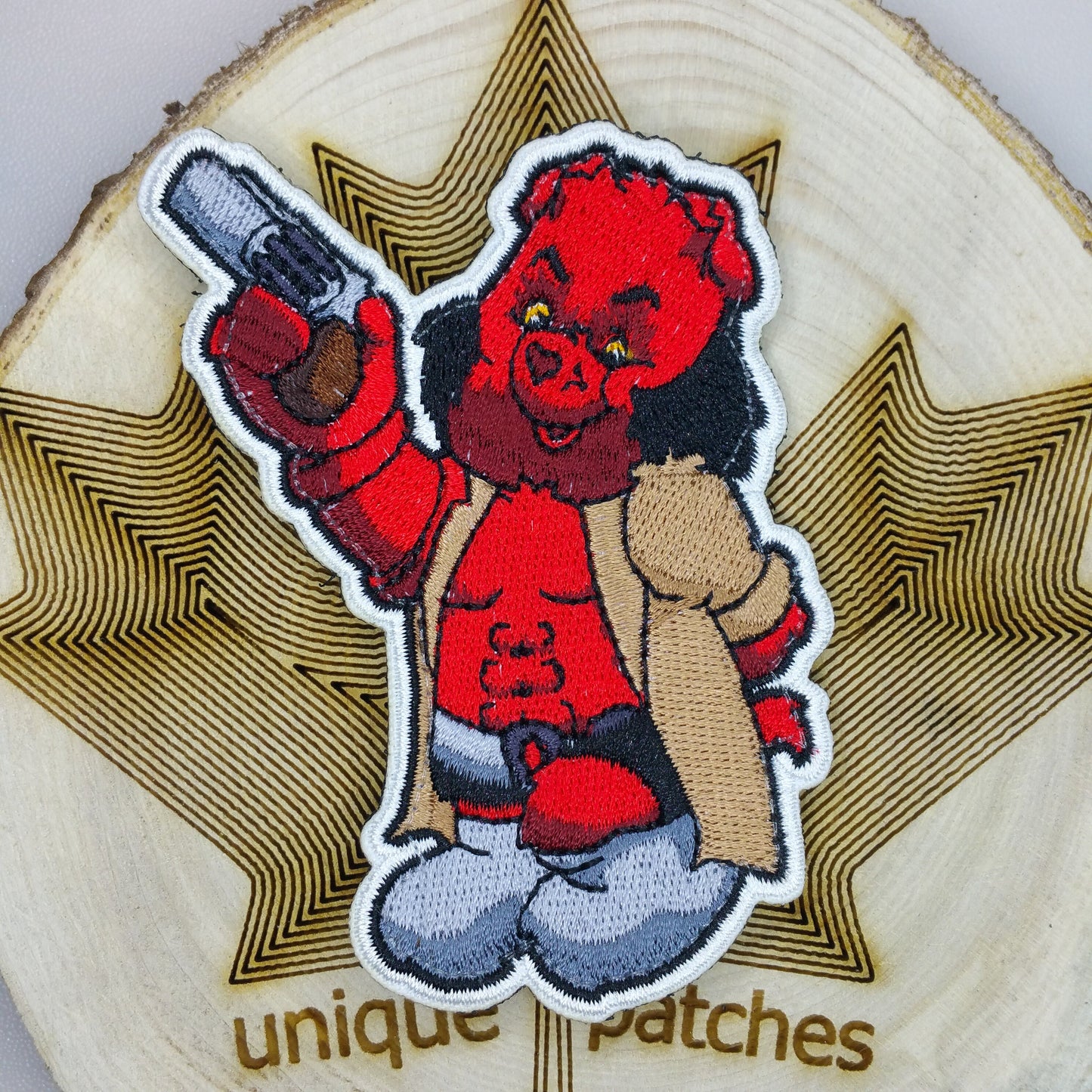 Hellbear Whimsy: Hellboy Care Bear Mashup Morale tactical Patch
