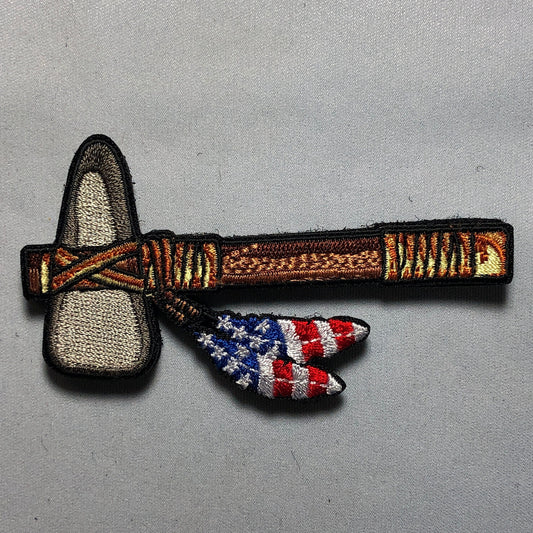TOMAHAWK INDIAN CHIEF Patch Morale War Bonnet Sioux Hatchet Battle Ax Dress Native usa Canada Feathered Tribe Indigenous Ceremony Cheyenne