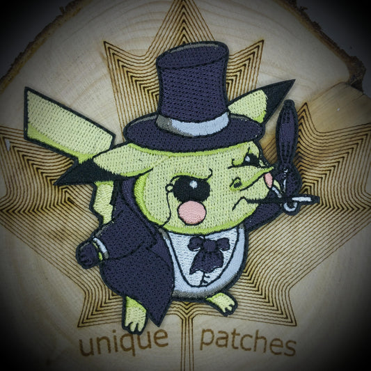 The PENGUIN Mashup embroidery patch morale Comics hook loop Gotham City villain criminal monocle Gentleman of crime