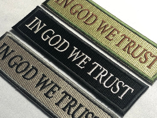 IN GOD we TRUST patch morale top quality American combat tab colour Tab Multicam acu Black 2nd tactical ifak bok amendment Come and get it