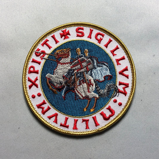 Templar MILITUM CHRISTI Seal Put Full Armor GOD Patch Morale Tactical Deus Vult Army Church Christian Warrior Crusader Knights Sword Cross