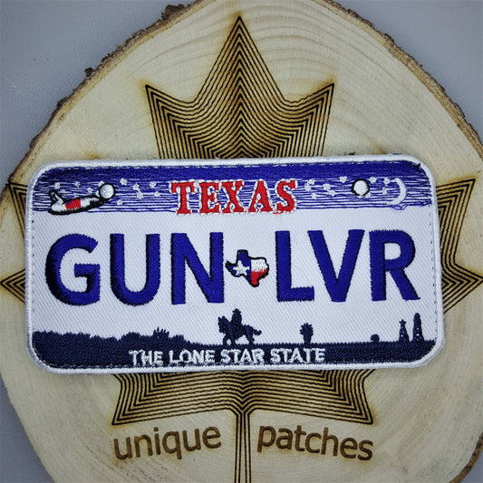 GUN LOVER Texas State Arizona flag patch Morale Hook backing Morale funny bag shape lone Star ar15 ar-15 tactical vest gun licence plate usa