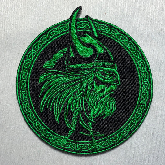 VIKING HEAD Helmet Shield Norse Odin Skull Patch Morale Mean Face Army Tactical Military Norse Scandinavian Denmark Pirate History beard