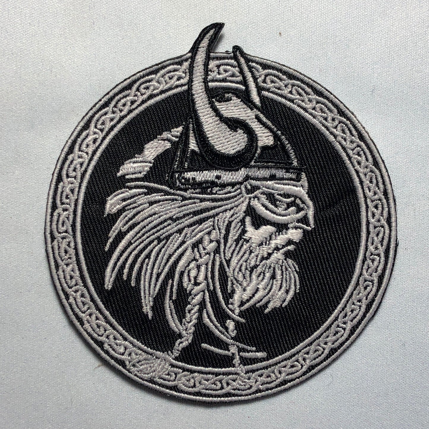 VIKING HEAD Helmet Shield Norse Odin Skull Patch Morale Mean Face Army Tactical Military Norse Scandinavian Denmark Pirate History beard