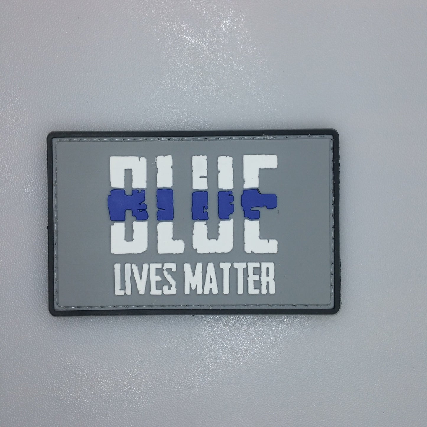 Defenders in Blue: BLUE LIVES MATTER PVC Rubber Patch - Morale Emblem for Law Enforcement