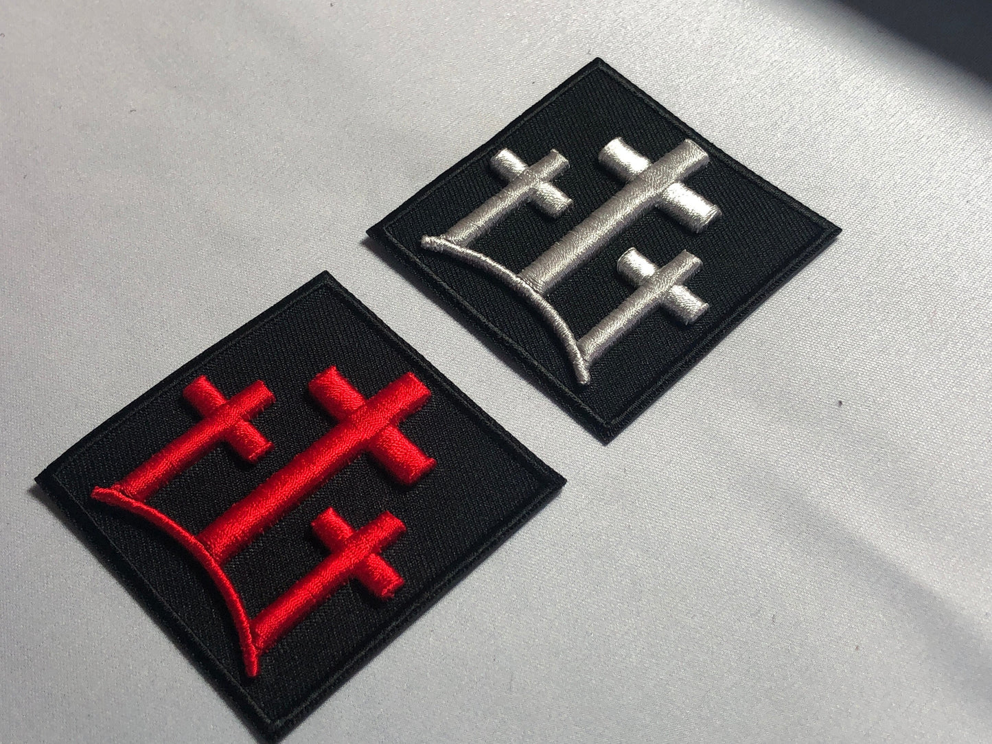 3 Crosses 3D Three Jerusalem Golgotha mortality Ichthys Tactical Patch Morale Military Devil Chasing Christ Crusader Christianity Church