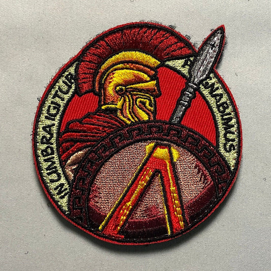 IN UMBRA IGITUR Pugnabimus (In the Shade, therefore, we will fight) Patch Morale Greek Spartan Shield 300 Sparta Leonidas Molov labe warrior