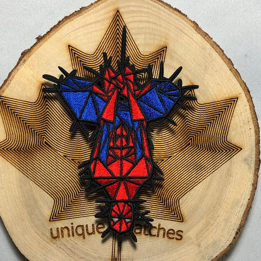 Hanging SPIDER ORIGAMI Mashup Patch morale Embroidery Comics Hook Loop Stan Lee's Amazing Fantasy Pop Culture Peter Parker Villain Man