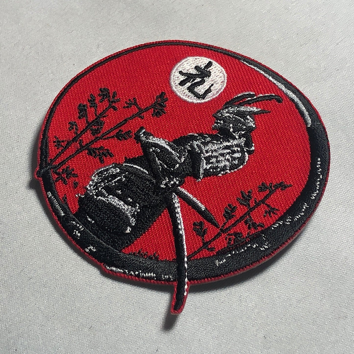 REI respect Bow courtesy SAMURAI Patch Morale Japan Japanese KanJi Sword hook loop iron on Rising Sun Bushido Code Virtues Marshall Art