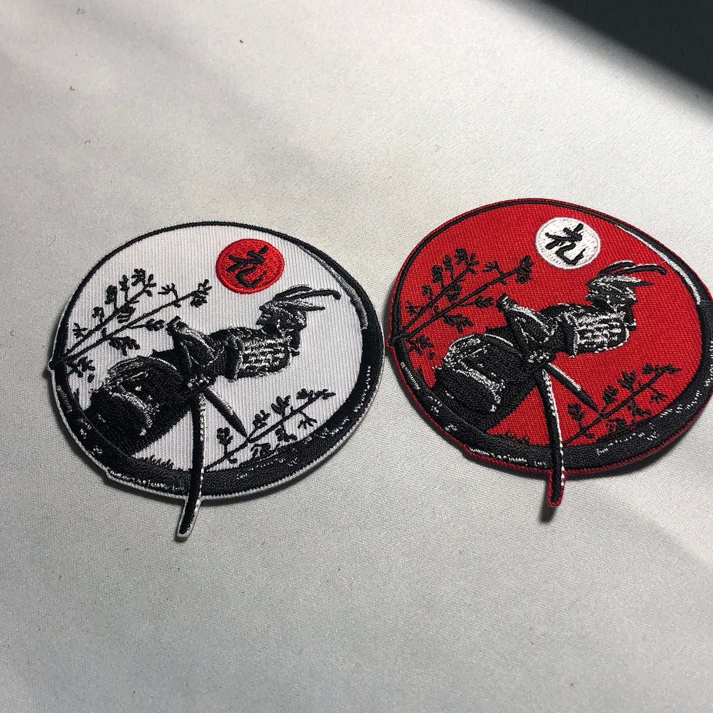 REI respect Bow courtesy SAMURAI Patch Morale Japan Japanese KanJi Sword hook loop iron on Rising Sun Bushido Code Virtues Marshall Art
