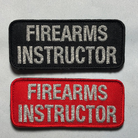 FIREARMS INSTRUCTOR REFLECTIVE Thread patch morale Gun Machine Kalashnikov ar-15 Tactical AR15 2nd amendment military Army pistol
