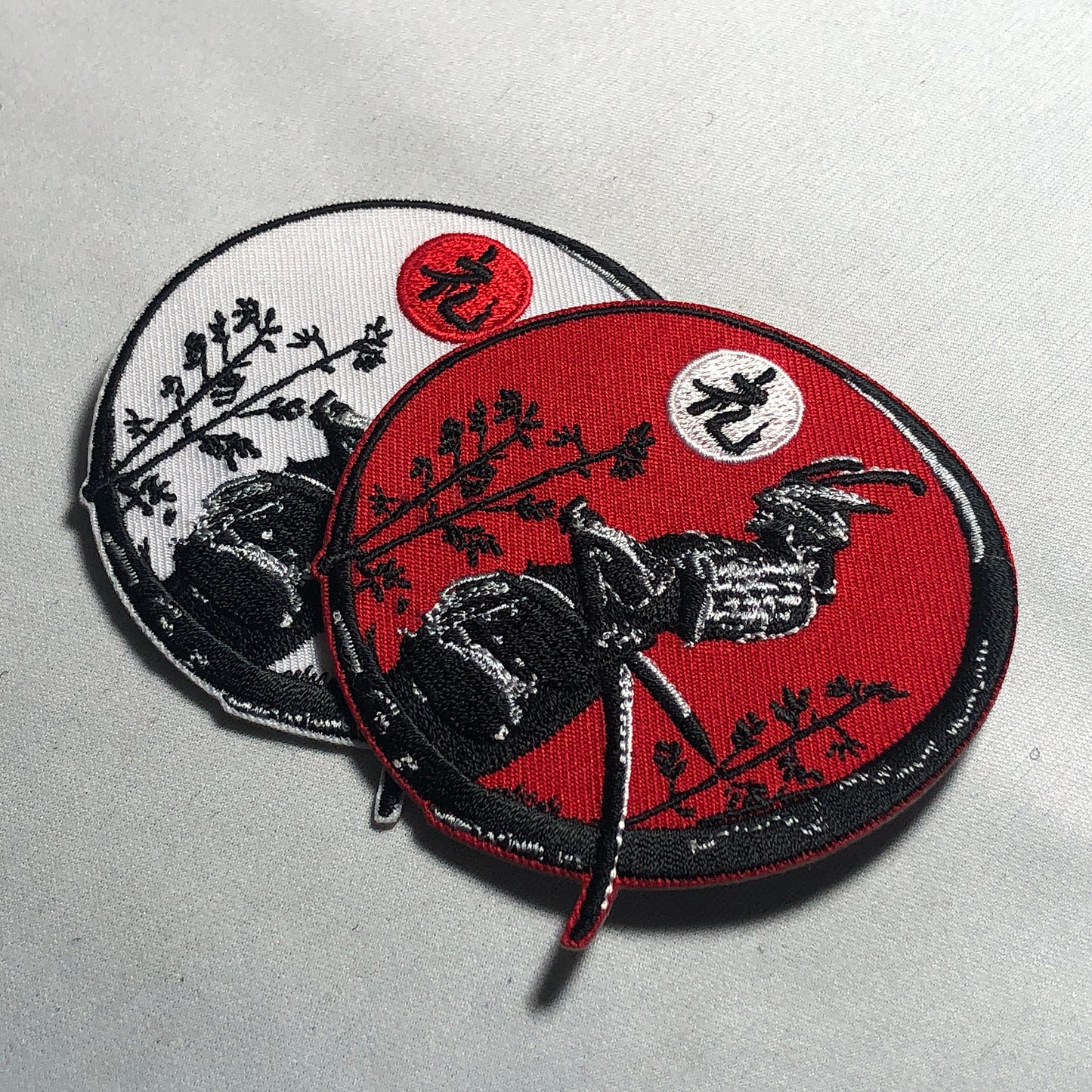 REI respect Bow courtesy SAMURAI Patch Morale Japan Japanese KanJi Sword hook loop iron on Rising Sun Bushido Code Virtues Marshall Art