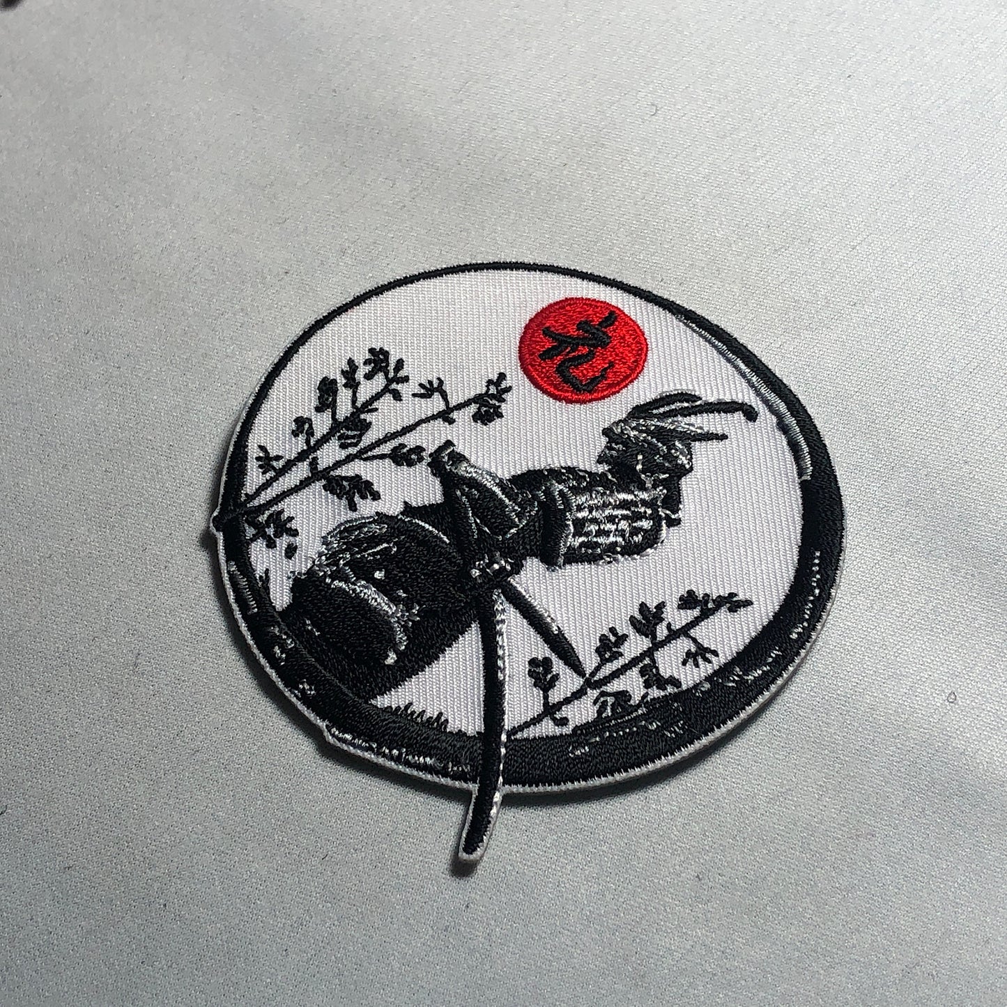 REI respect Bow courtesy SAMURAI Patch Morale Japan Japanese KanJi Sword hook loop iron on Rising Sun Bushido Code Virtues Marshall Art