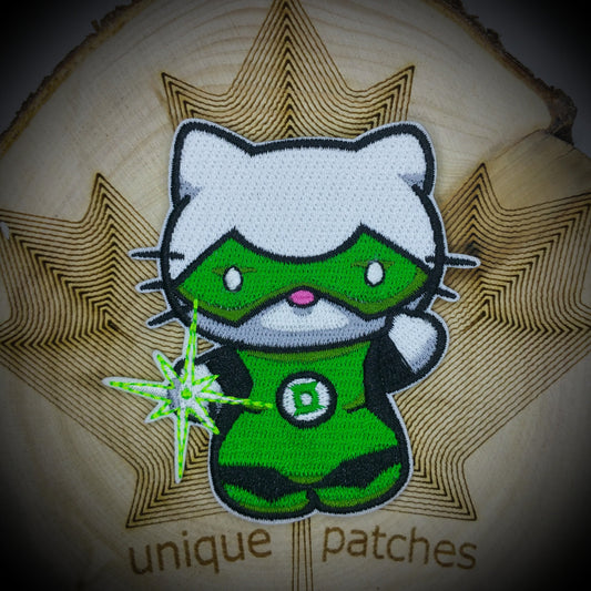 GREEN Mashup embroidery patch morale Comics hook loop superhero x-man funny mask movie pussy Guardians Universe