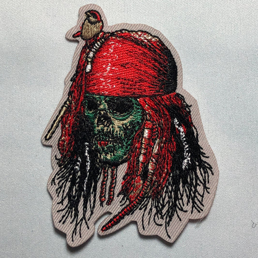 Captain Jack Skull Sparrow Death Mashup embroidery Tactical patch morale hook Warrior loop soldier pirate Caribbean ship