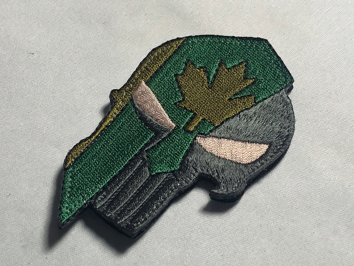 Canadian SKULL Spartan Punishe Helmet Flag Tactical Patch Morale Police Army Roman Maple Red Firefighter Medic Paramedic Subdued mean eye