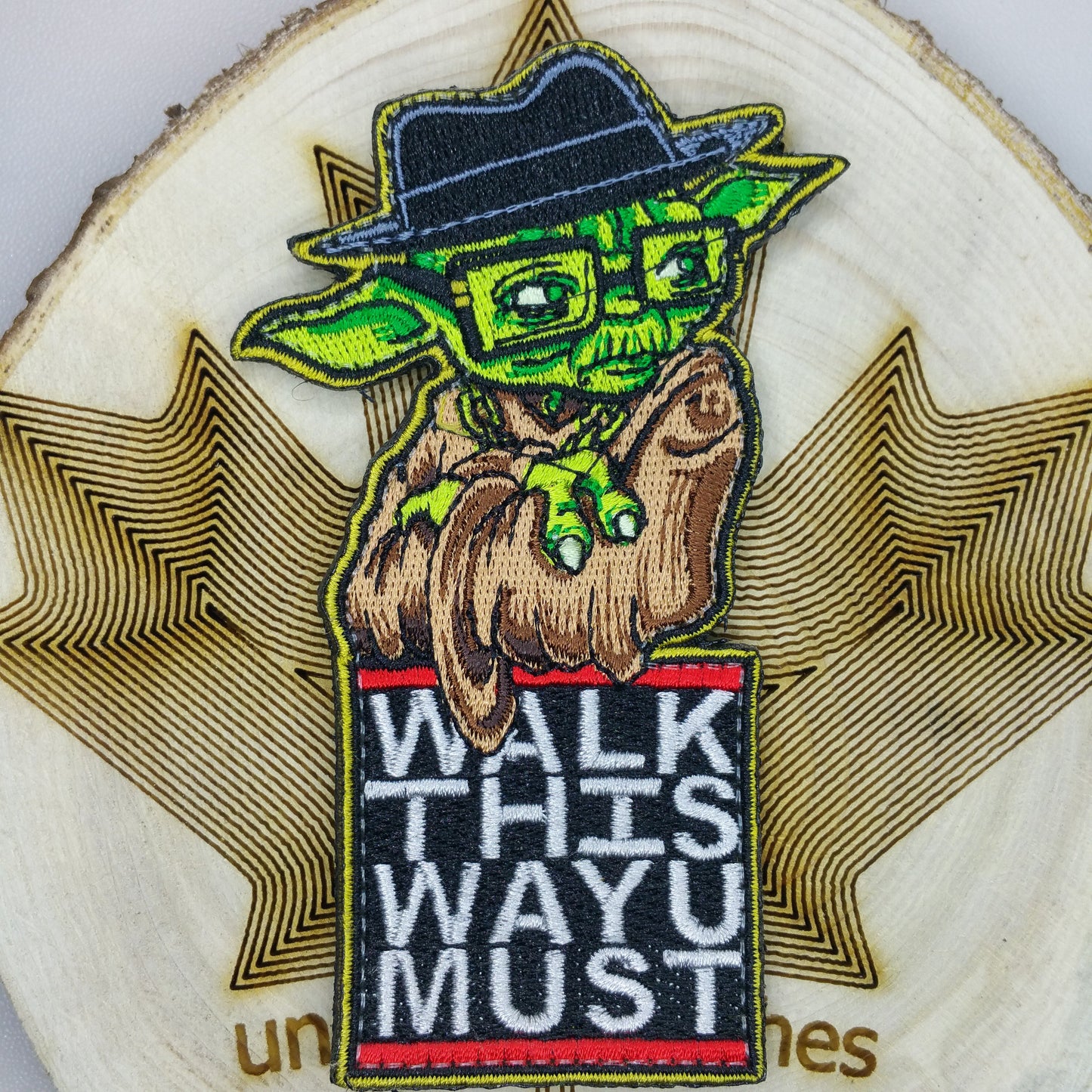 RUN DMC YODA Walk This Way Mashup Morale Patch Embroidery for Warrior Loop Soldier Galactic Empire Clone Imperial Hip Hop Music