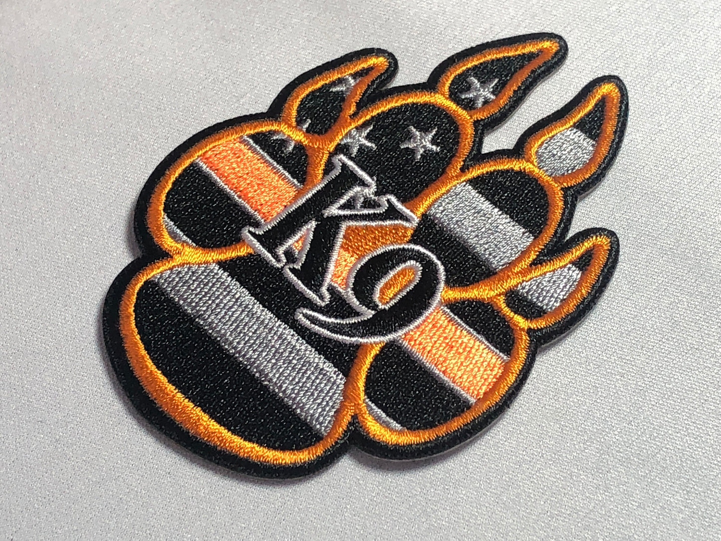 Blue line Orange SAR K9 Dog Paw Canine GSD  Swat Cut Patch Usa Flag Morale Police America Law Enforcement Cop Order Uniform Tactical bag