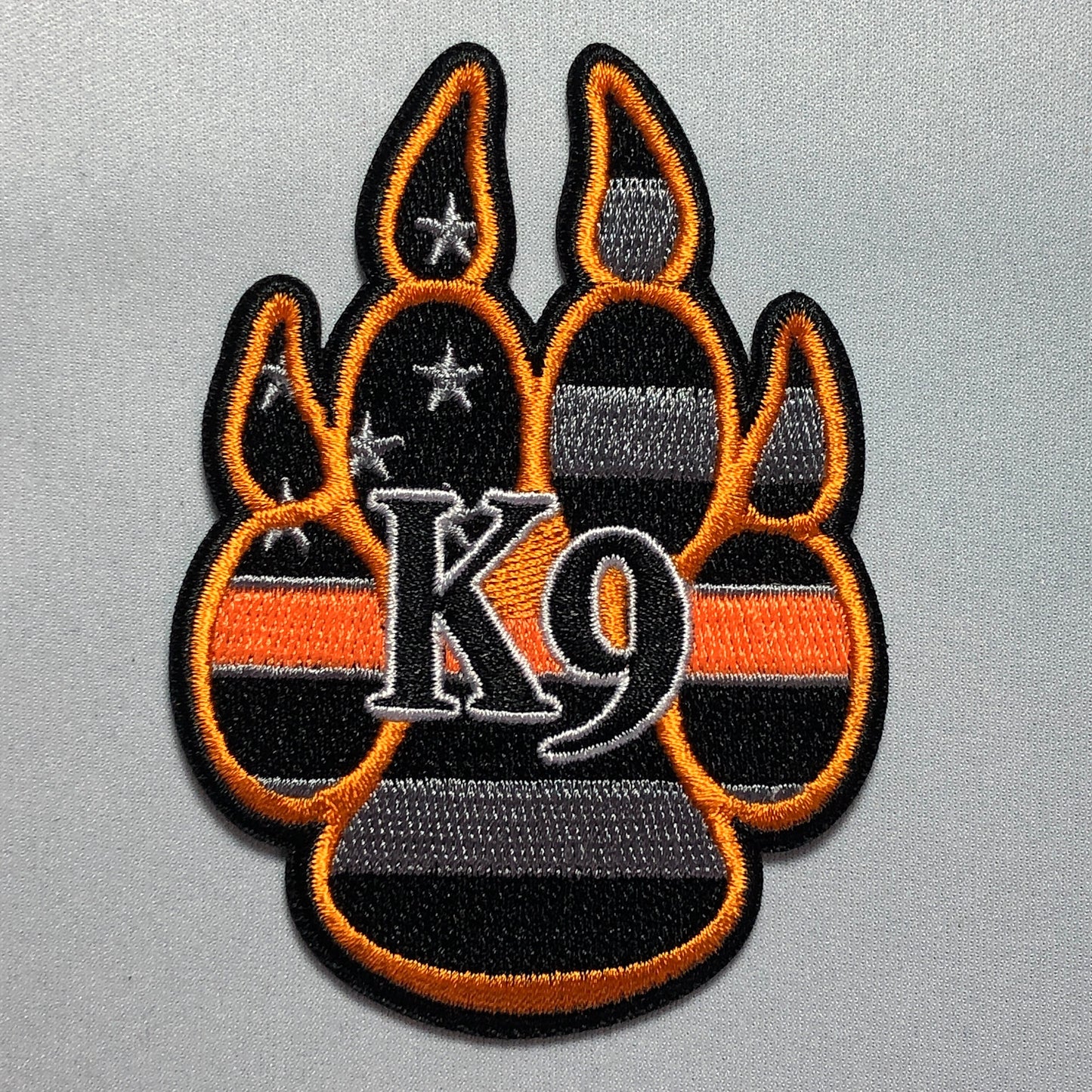 Blue line Orange SAR K9 Dog Paw Canine GSD  Swat Cut Patch Usa Flag Morale Police America Law Enforcement Cop Order Uniform Tactical bag