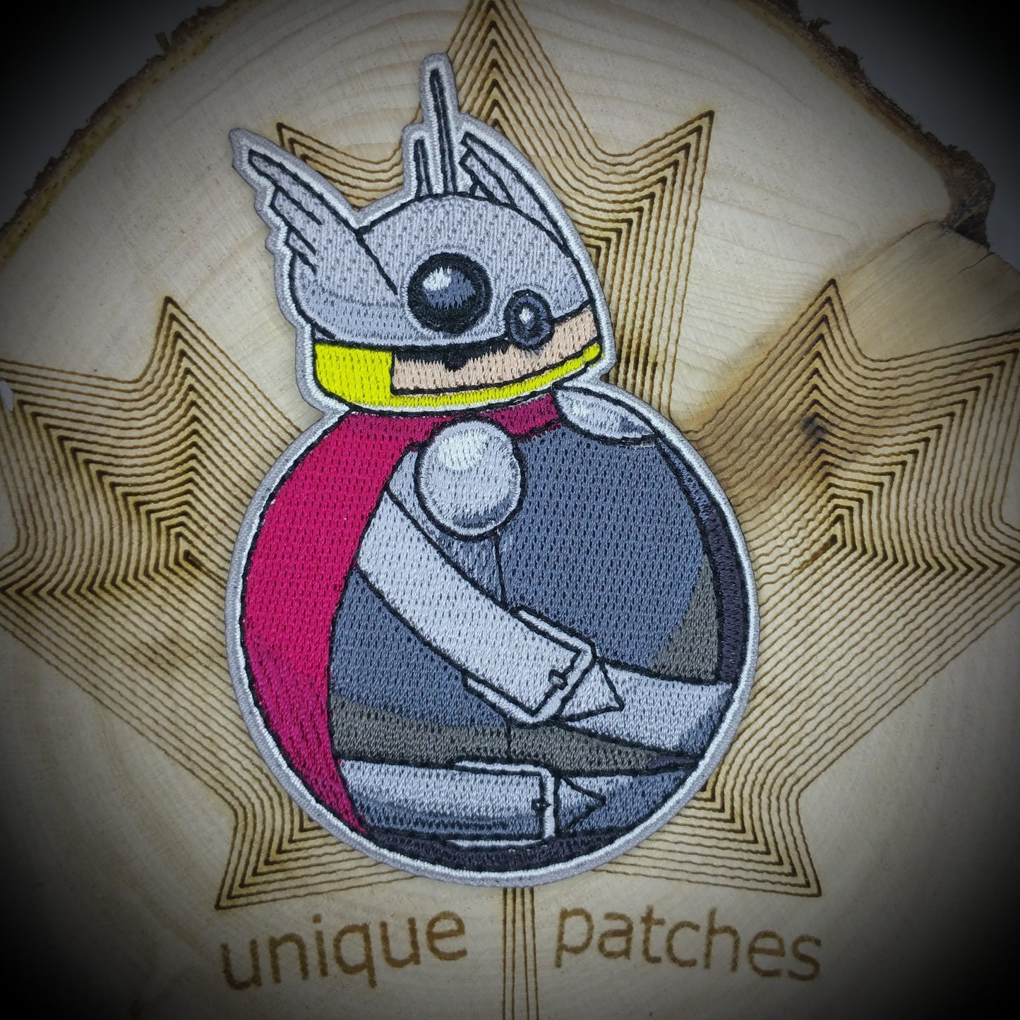 BB8 THOR Mashup embroidery patch morale Comics hook and loop Star Wars superhero s.h.i.e.l.d Odin hammer lightning thunder Avengers
