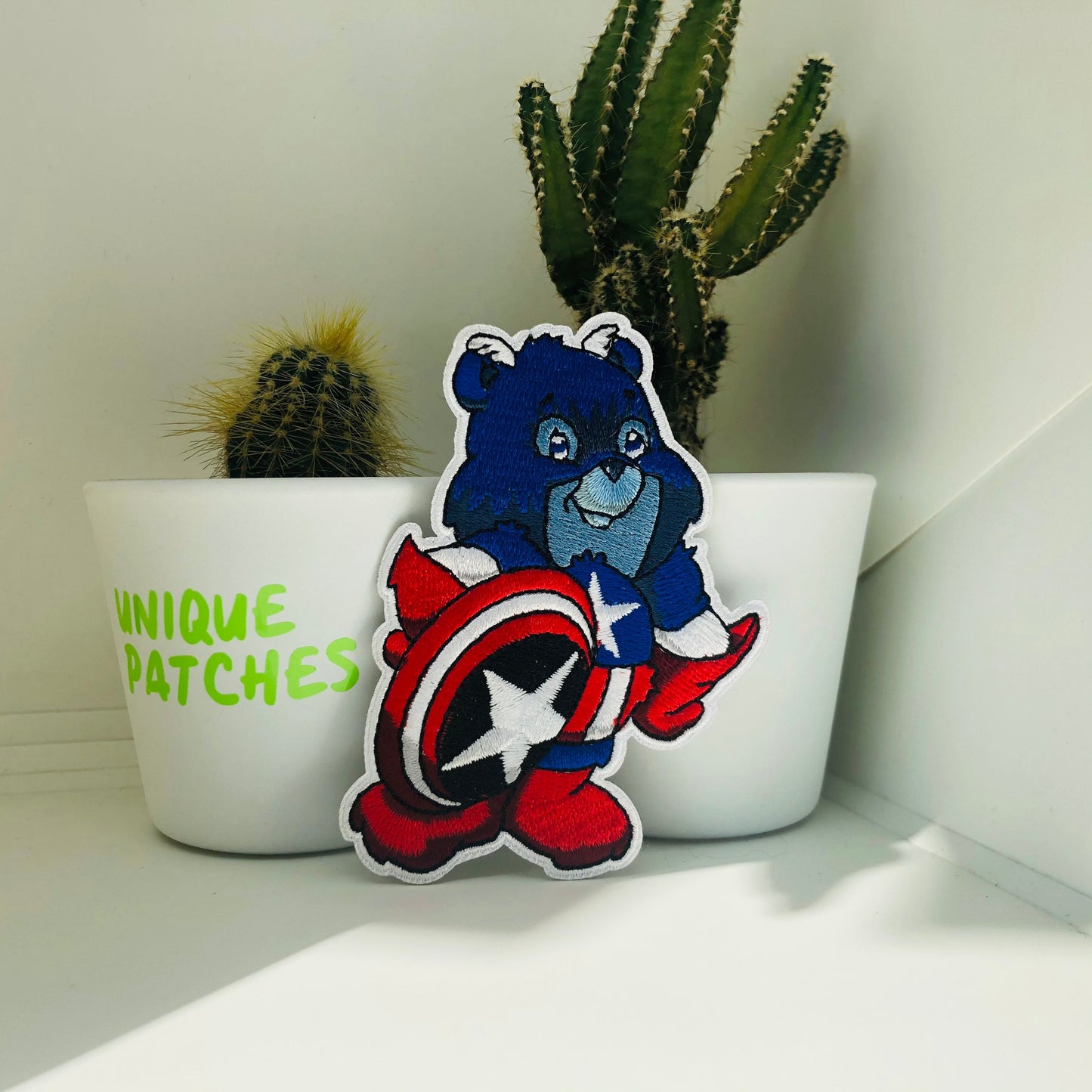 Bear CAPTAIN Mashup embroidery patch morale Comics hook and loop villain First Avengers shield winter soldier AMERICA