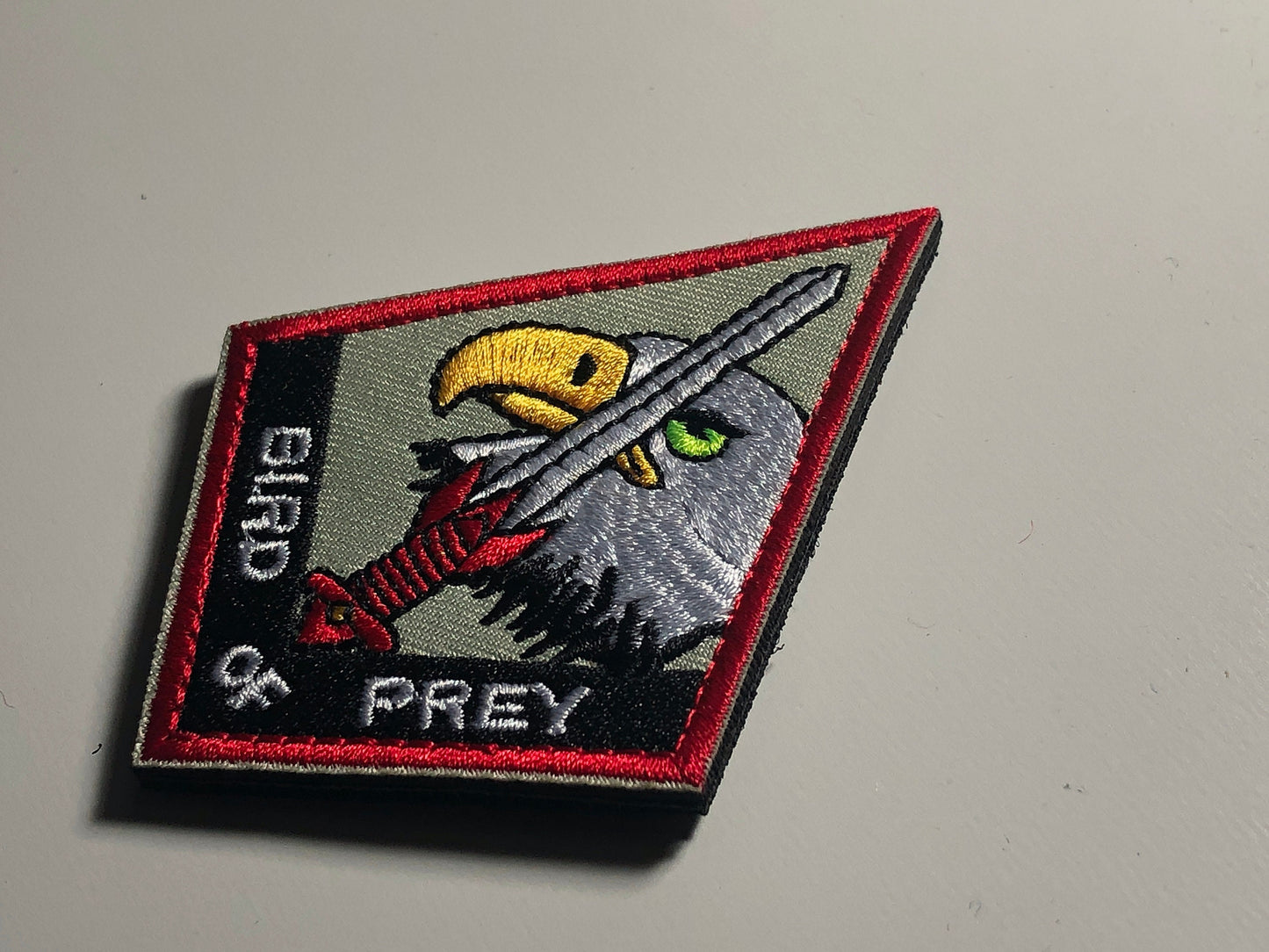 USAF Air Force Area 51 Bird Prey Military Hook Loop Patch Morale Fastener Emblem Badge eagle sword airplane