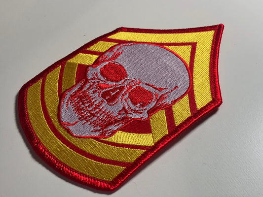 MASTER SERGEANT E-8 Patch morale mean Skull in the Top Quality E8 US marine Force Army Iron on Military Tactical Bones airsoft corps