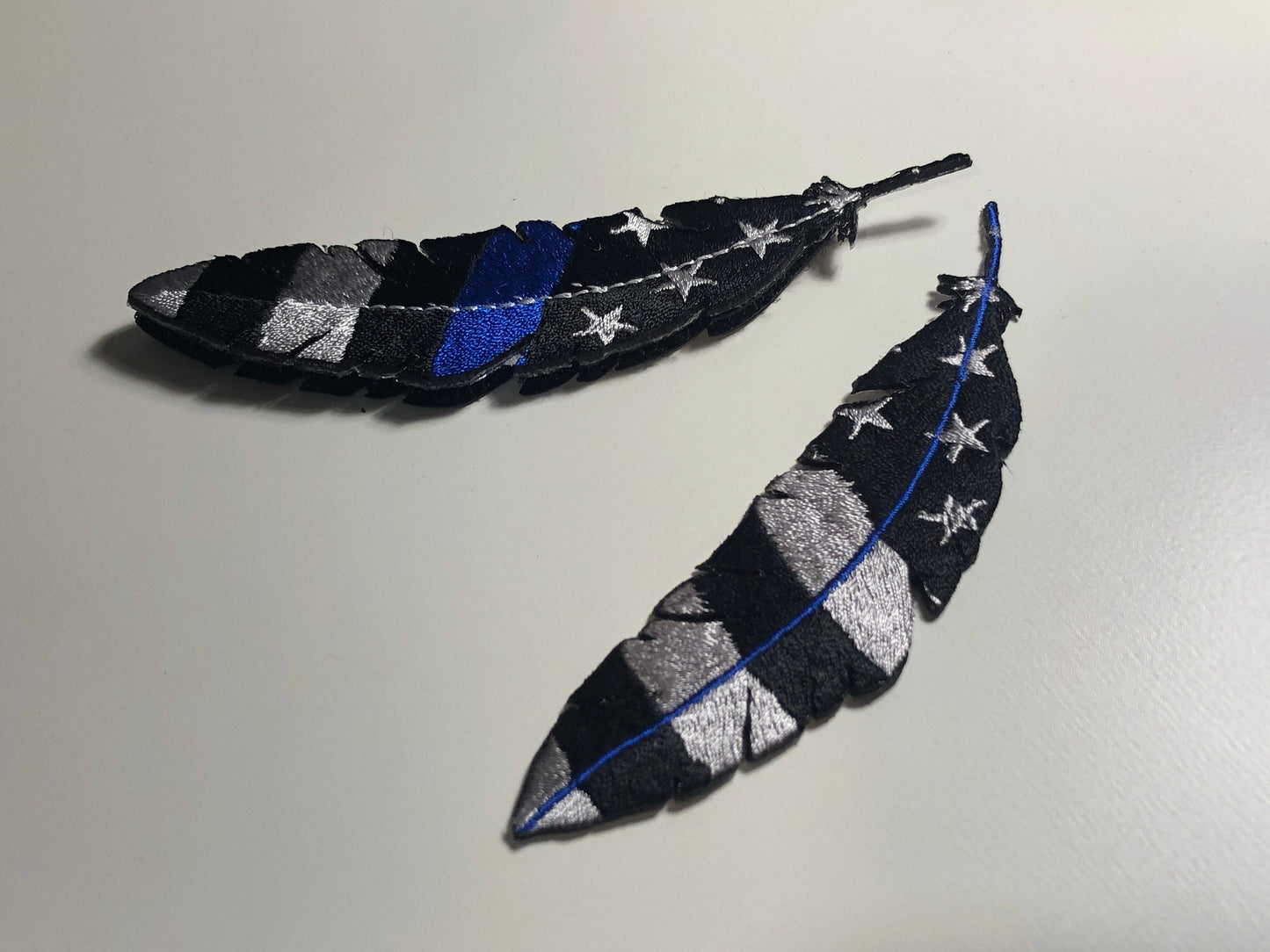 BLUE LINE feather QUILL Native American usa flag Maple leaf Tactical Patch Morale Army vest police ifak bag patriot black soul swat stars
