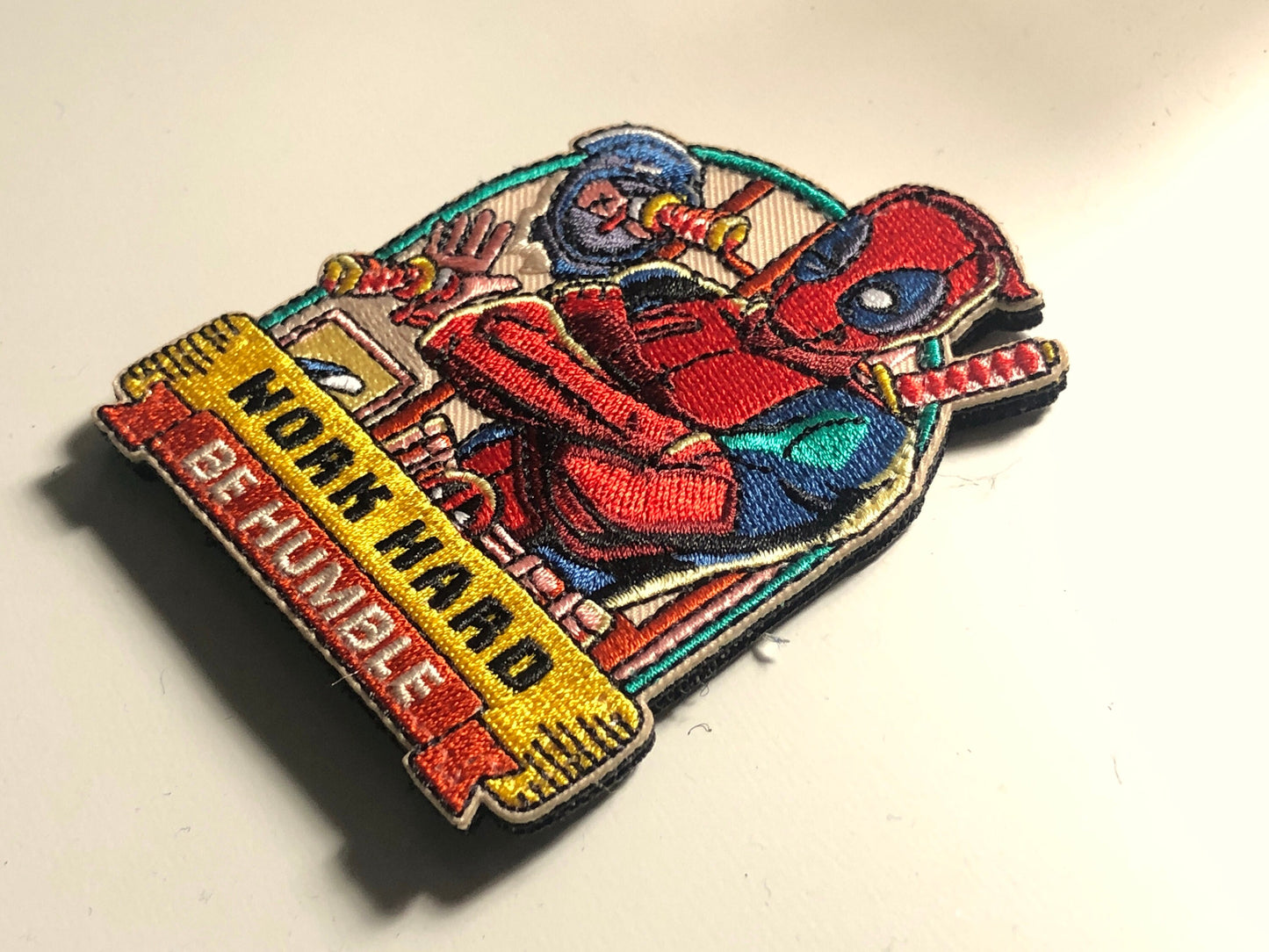 WORK HARD Be HUMBLE Patch Morale Tactical Dead pool Uniform Bag Vest Airsoft meme funny badge ifak Military Movie tortilla burrito effort