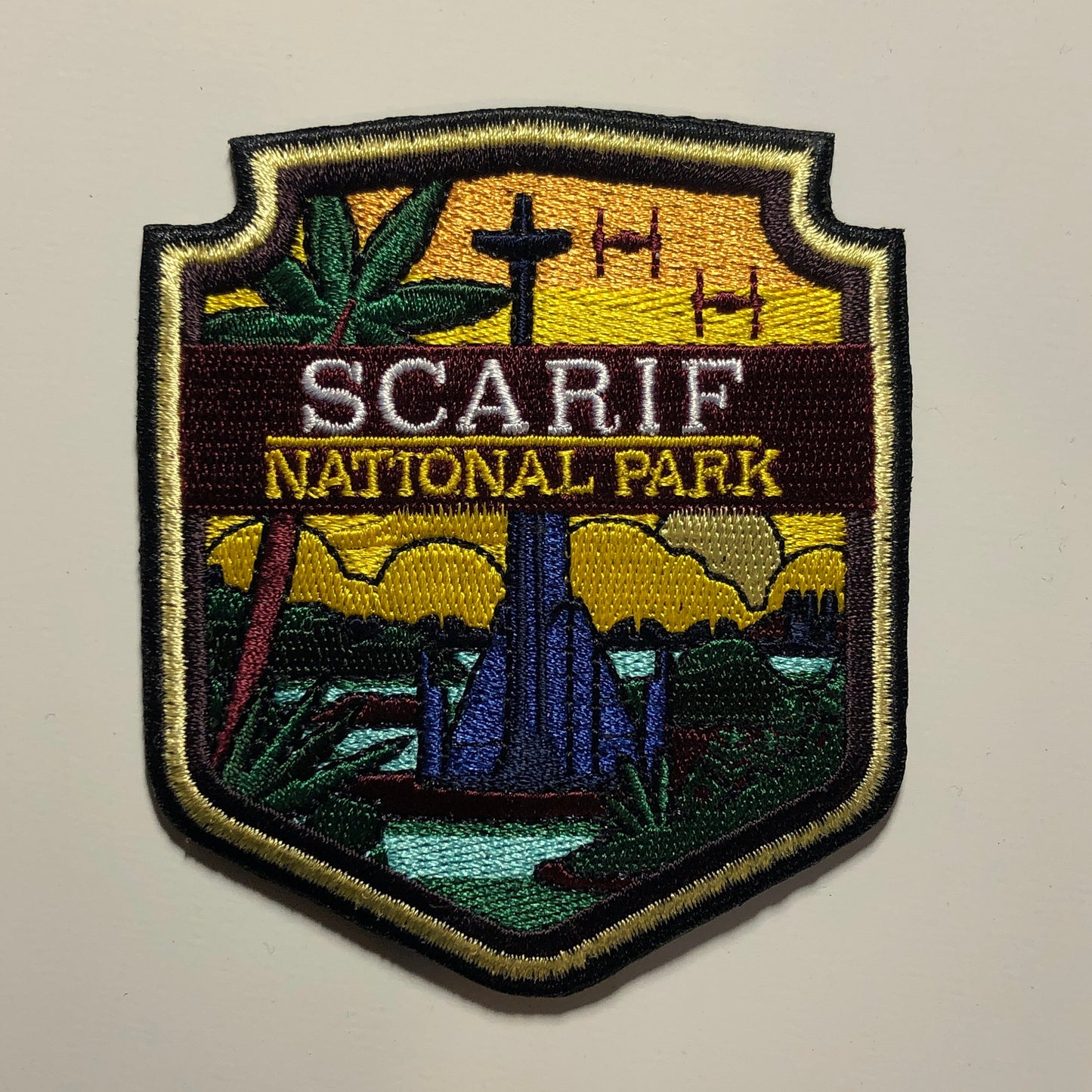 National Park Star Planets Wars Morale tactical Patch NABOO MUSTAFAR DAGOBAH Wader Castle Gungan Jar Jar Binks Mandalore Costume Scarif Yoda