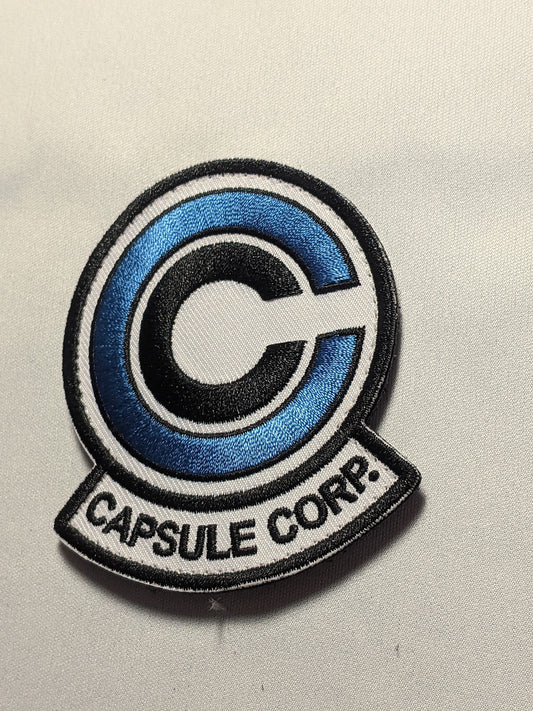 Capsule Corporation Morale Patch - Movie Emblem for Cosplay Uniform, Jacket, Mask - Airsoft, Comicon - Hook and Loop or Iron-On