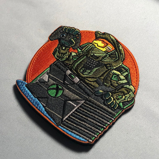 Spartan Chief Petty Officer Mashup embroidery patch morale Comics hook loop UNSC Naval game marine Elysium helmet